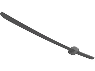 Katana Japanese Sword 3D Model