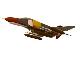 F-4E Phantom 3D Model