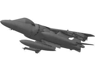 AV-8B Harrier 3D Model