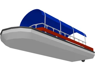 Taxi Boat 3D Model