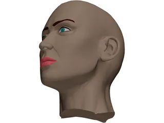 Head Female 3D Model