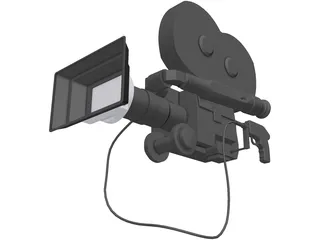 Movie Camera 3D Model