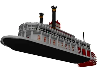 Paddle Boat 3D Model