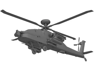 Boeing AH-64 Apache 3D Model