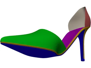 Woman Shoe 3D Model