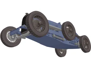 Bugatti Type 59 (1933) 3D Model