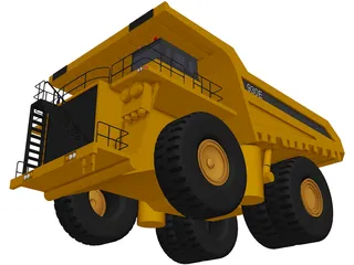 Komatsu 930E 3D Model