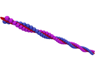 Actin DNA Strand 3D Model