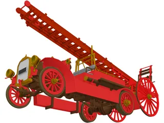 Fire Engine Dennis 3D Model