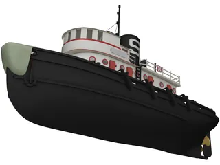 Diesel Tug 3D Model