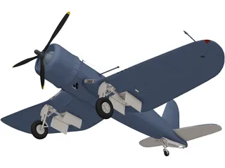 F4U-1D Corsair 3D Model