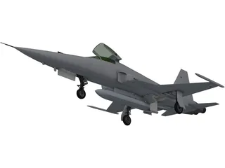 Northrop F-5E Tiger 3D Model