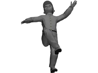 Boy Dancing 3D Model