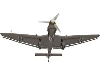 Junkers 87B Stuka 3D Model