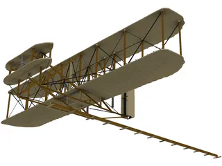 Wright Flyer Kitty Hawk 3D Model