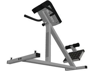 Lumbar Hyperextensions Bench 3D Model