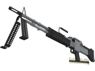 M60 LMG 3D Model