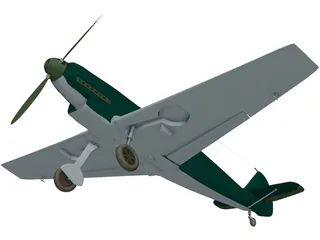 Messerschmitt BF-109B 3D Model