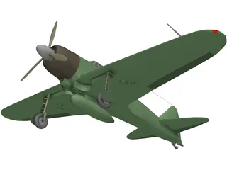 Mitsubishi A6M Zero 3D Model