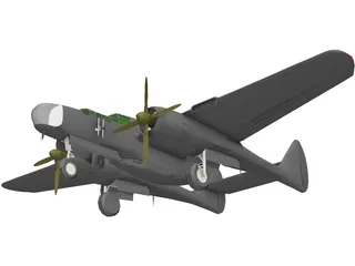 Northrop P-61A Black Widow 3D Model