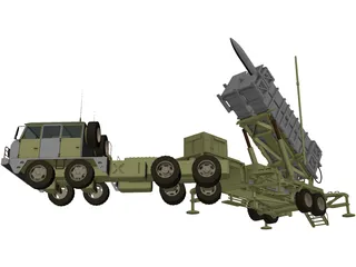 Patriot Missile 3D Model