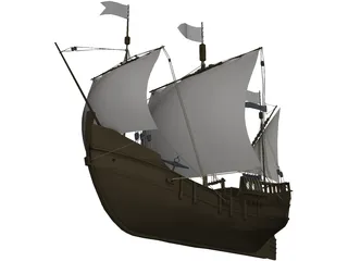 Pinta S.XV 3D Model
