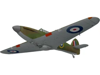 Hawker Hurricane I 3D Model