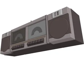 Radiocassette 3D Model