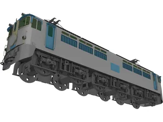 Sakura Blue Train 3D Model