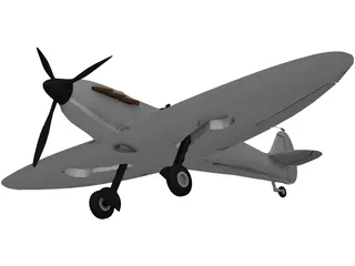 Supermarine Spitfire MK IA 3D Model