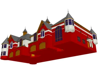 Elegant Townhomes 3D Model