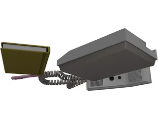 Telephone Handset 3D Model