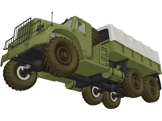 KrAZ 150 3D Model