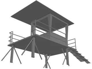 Lifeguard Tower 3D Model