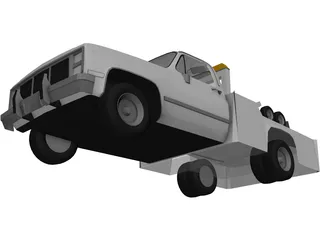 Tow Truck 3D Model