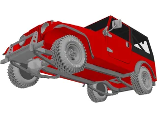 Jeep CJ7 3D Model