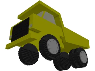 Mining Dump Truck 3D Model