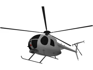 Boieng 500 Little Bird 3D Model