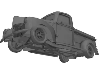 Ford Pickup Street Road (1940) 3D Model