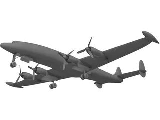 Lockheed C-121 Constellation 3D Model