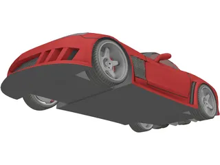 Chevrolet Corvette C6 [Tuned] 3D Model