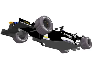 F1 Minardi 2001 3D Model