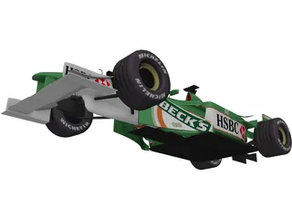 F1 Jaguar 3D Model