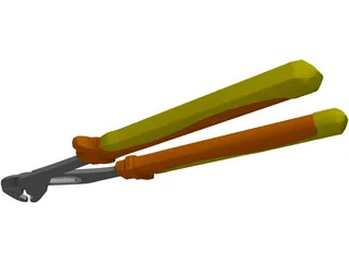 Engineers Multigrip Pliers 3D Model