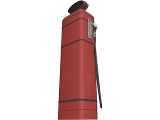 Gas Pump Old 3D Model