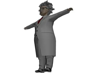 Einstein Scienctist 3D Model