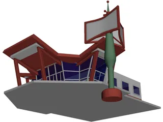 Cafe 3D Model