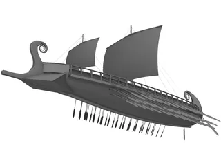 Trireme 3D Model