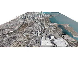 Chicago City 3D Model