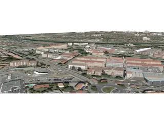 Toulouse City (France) [Part 1/4] 3D Model